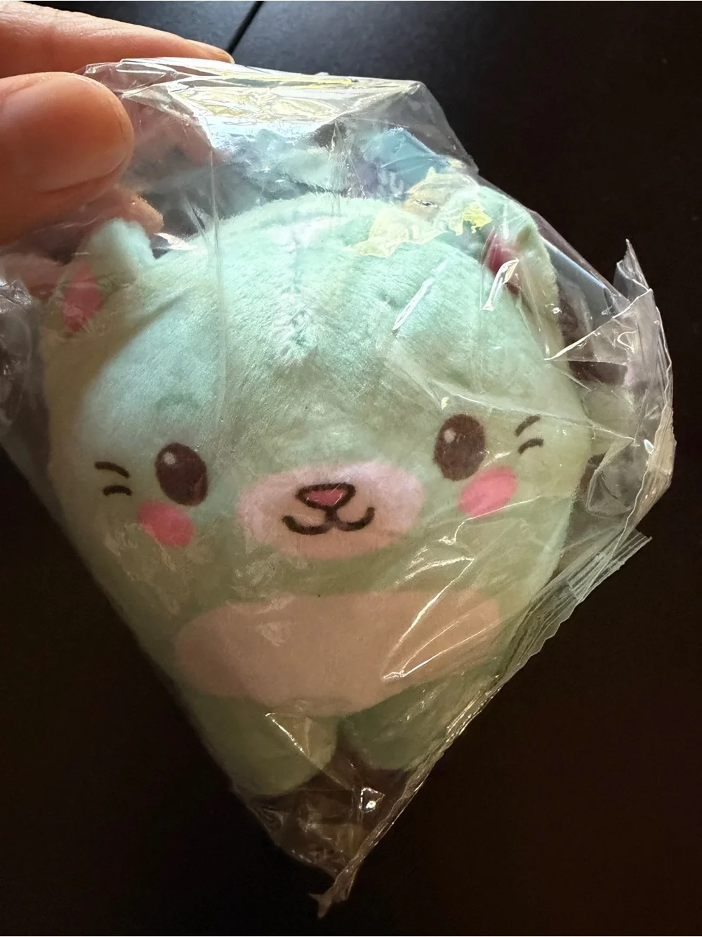 Squishy Top Trenz Super Duper Sugar Squisher Plush Fiona Kitten Cat Mint Green